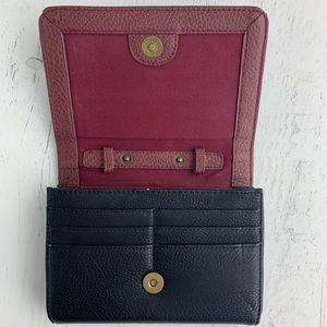 GH Bass Black Leather Wallet/Clutch